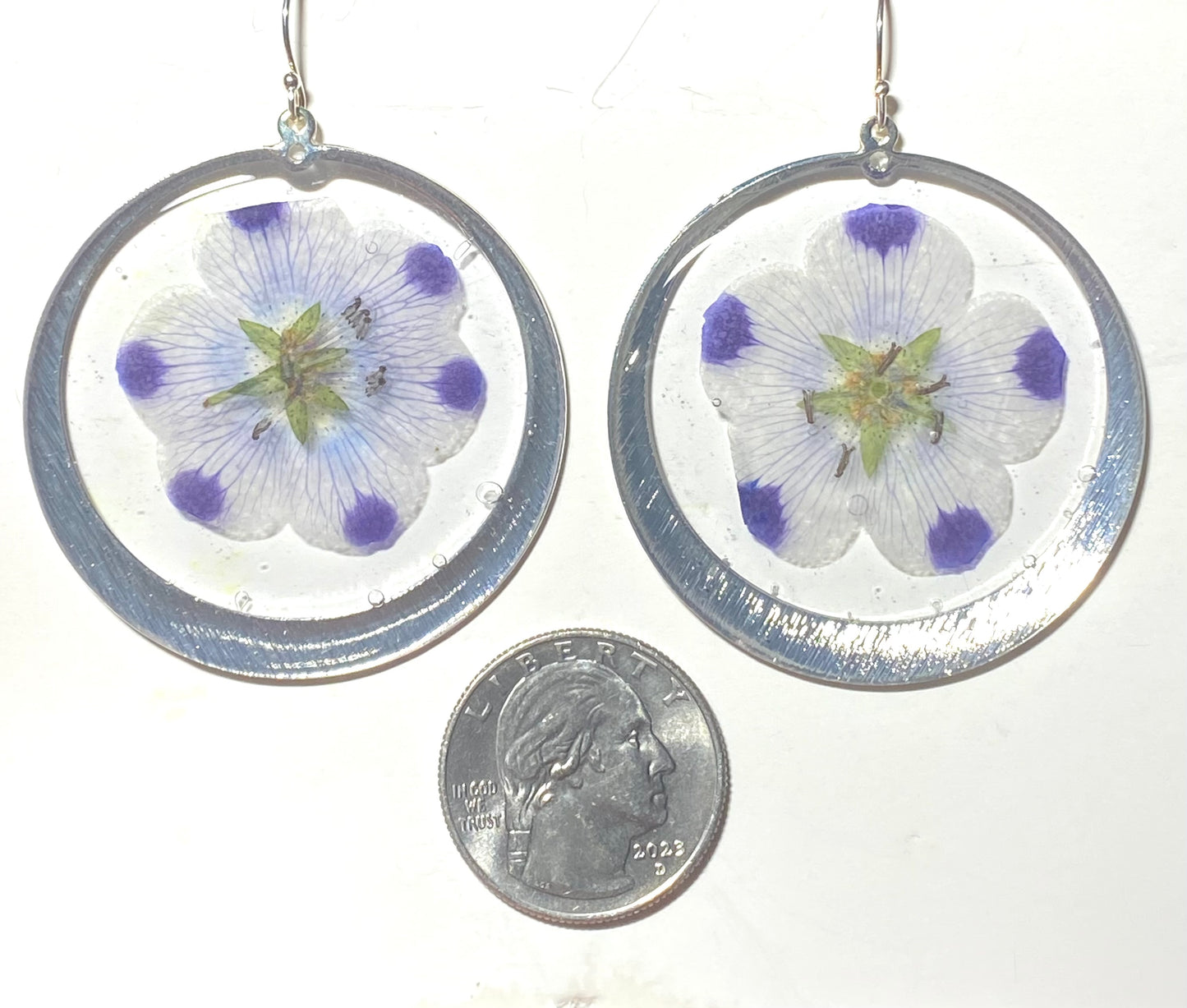 Dry Pressed Five Spot Earrings