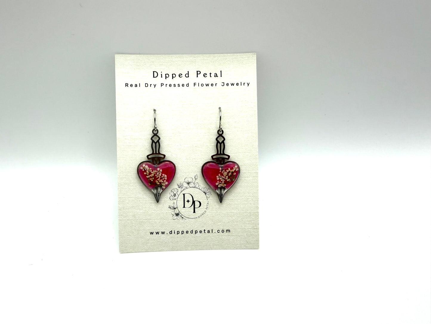 Heart Shaped Stainless Steel Valentines Day Earrings