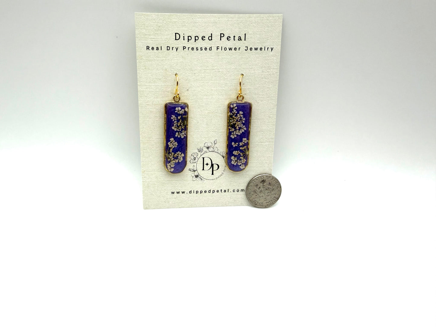 Purple Blue Mica powder with Queen Anne’s Lace