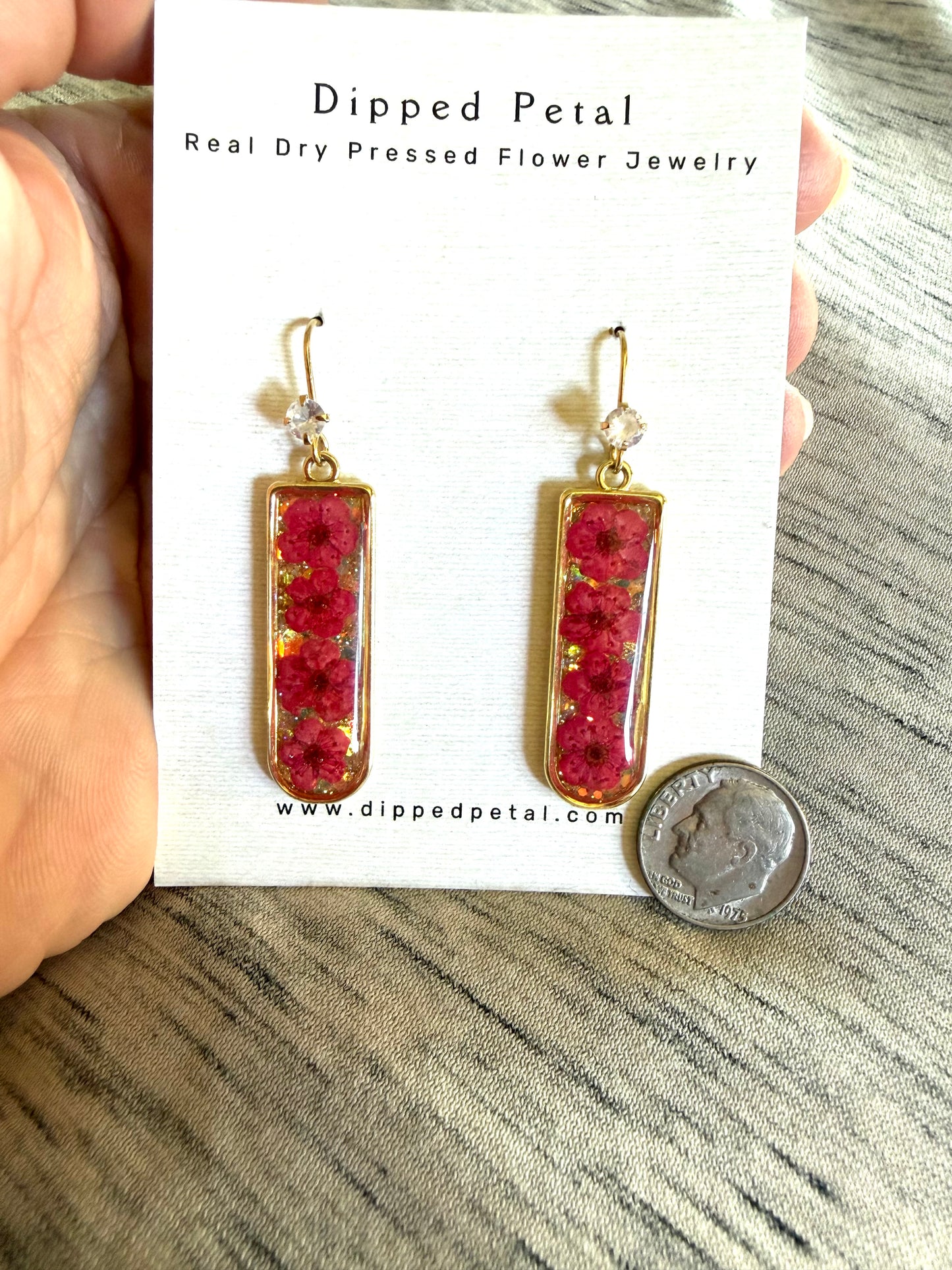 Glitter background with Red Plum Blossoms