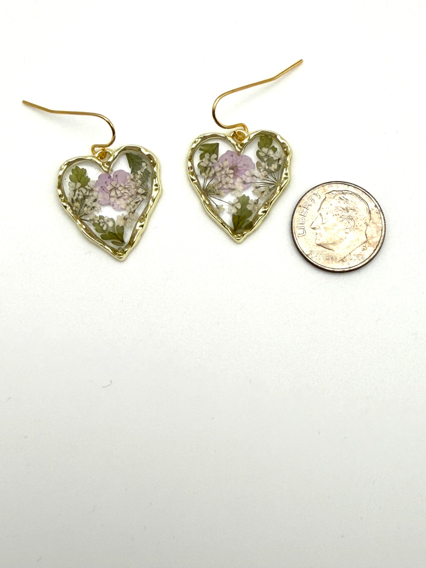 Light Purple Plum Blossoms, Fern, and Queen Anne’s Lace