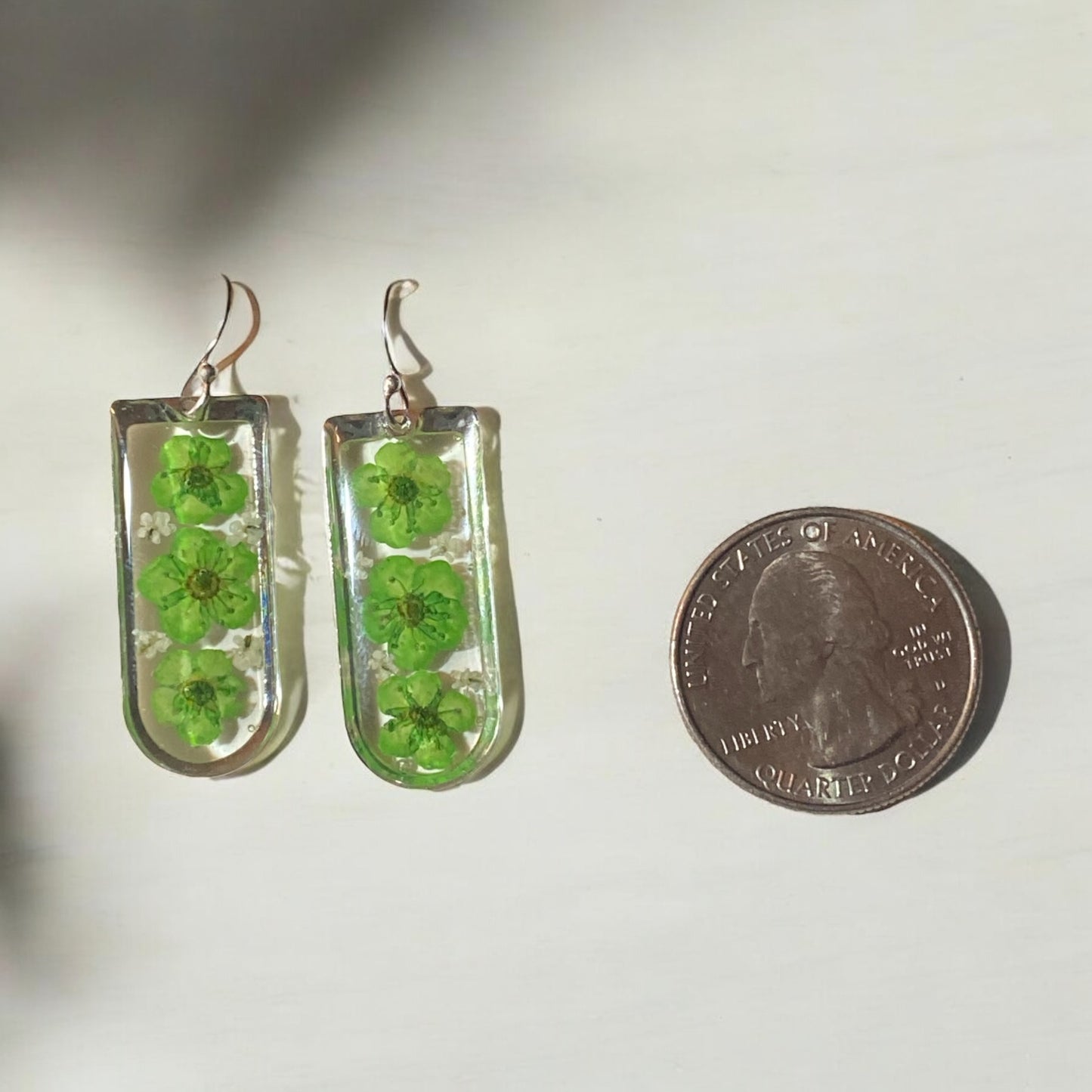 Green Plum Blossoms with pieces of Queen Anne’s Lace