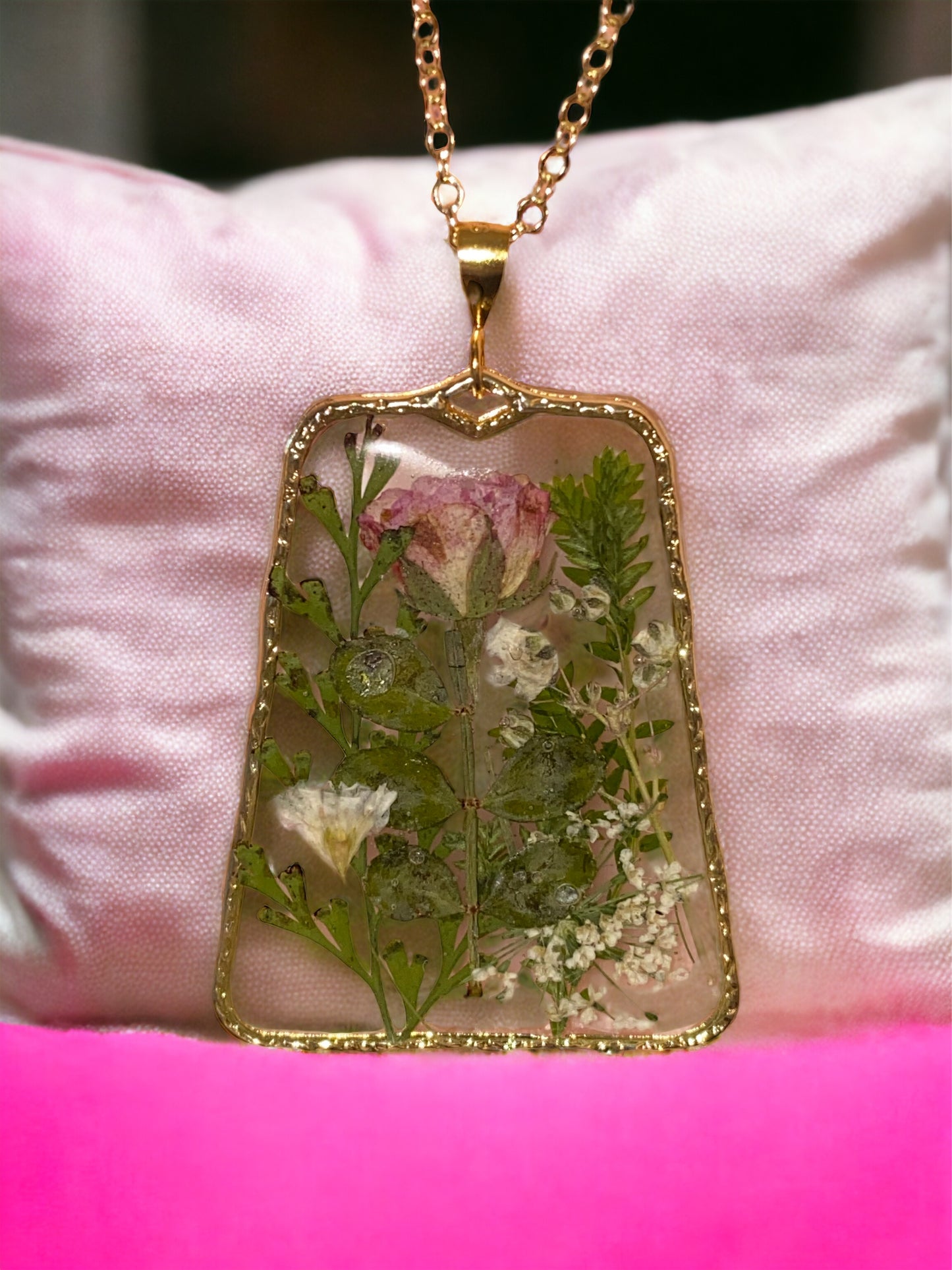 Wildflower Rose Bouquet Necklace