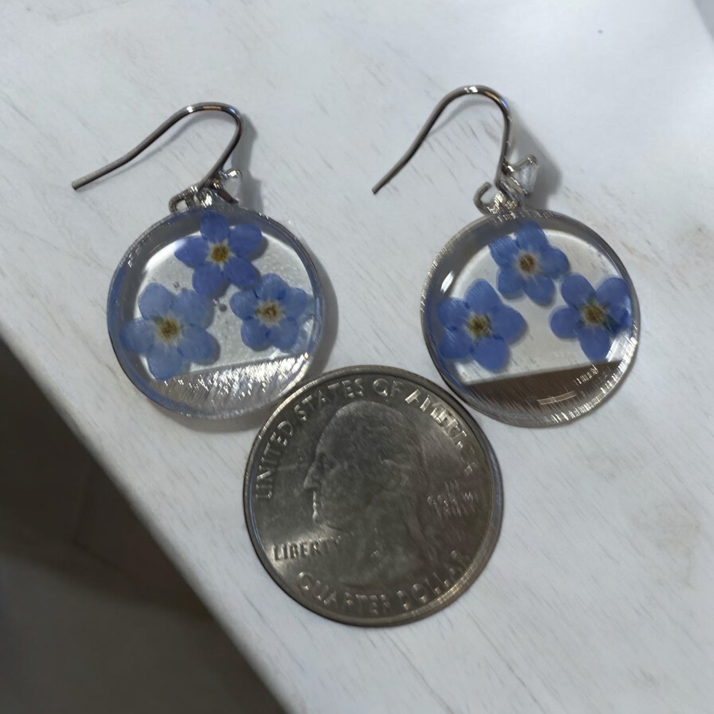 Blue Forget-Me-Not Earrings
