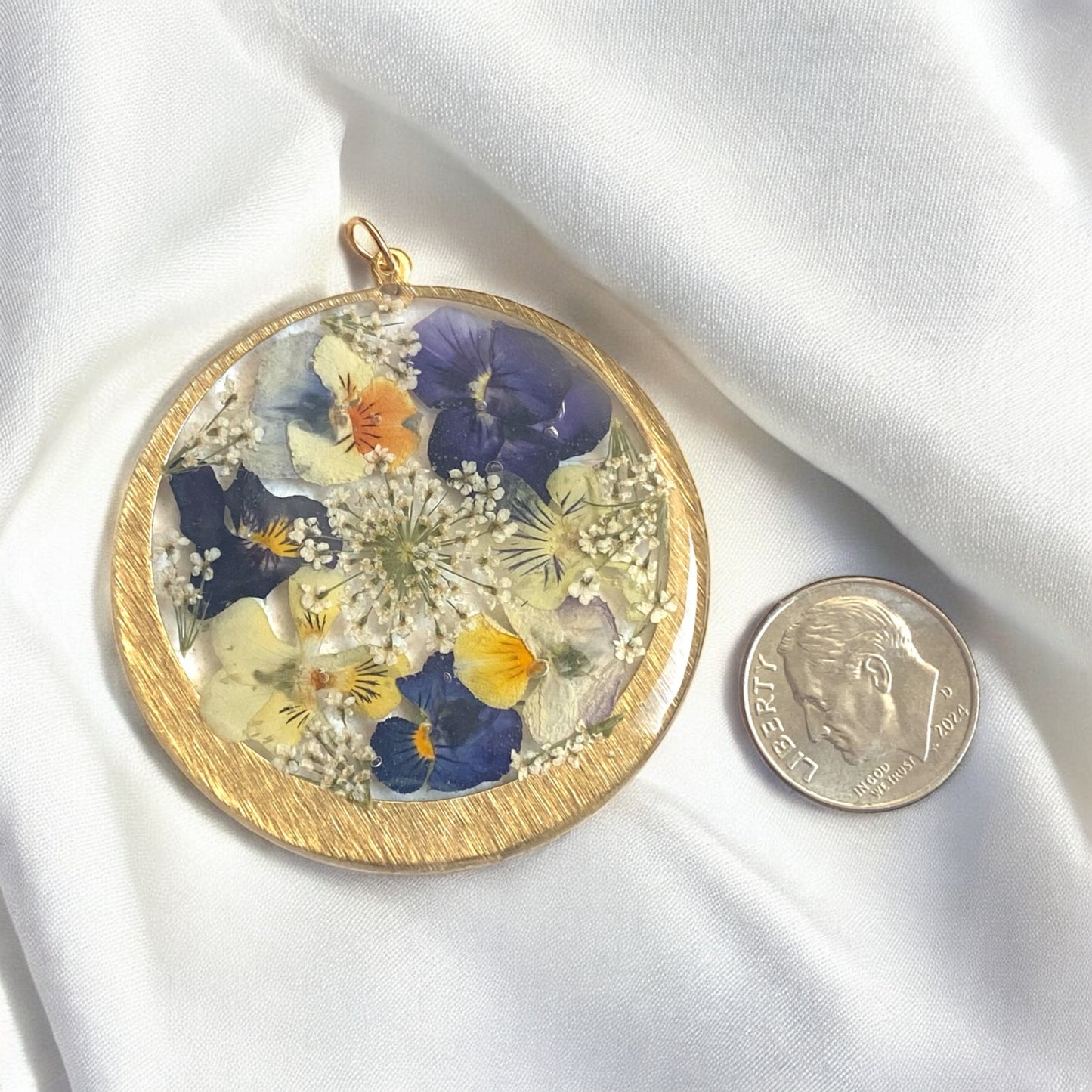 Dry Pressed Pansies and Queen Anne’s Lace