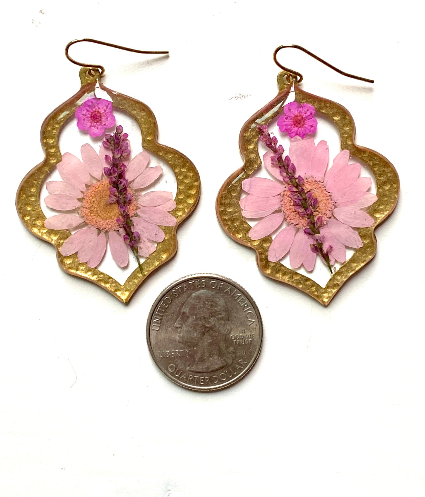 Pink Daisies with Pink Plum Blossoms and Snakeweed