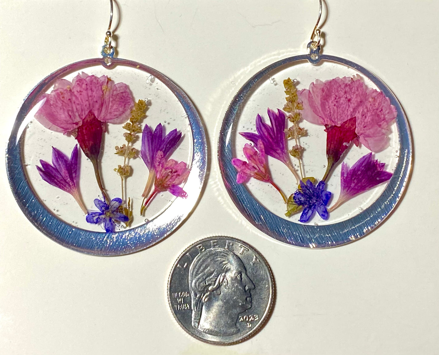 Cherry Blossoms with Mixed Bouquet Earrings