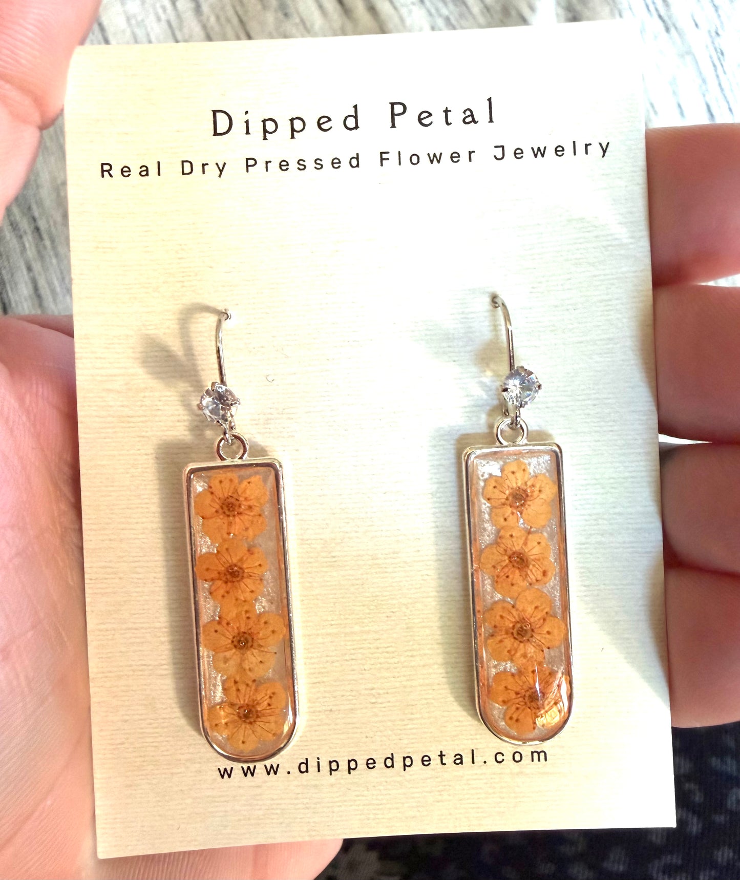 Opal White Colored Mica Powder with Orange Plum Blossoms