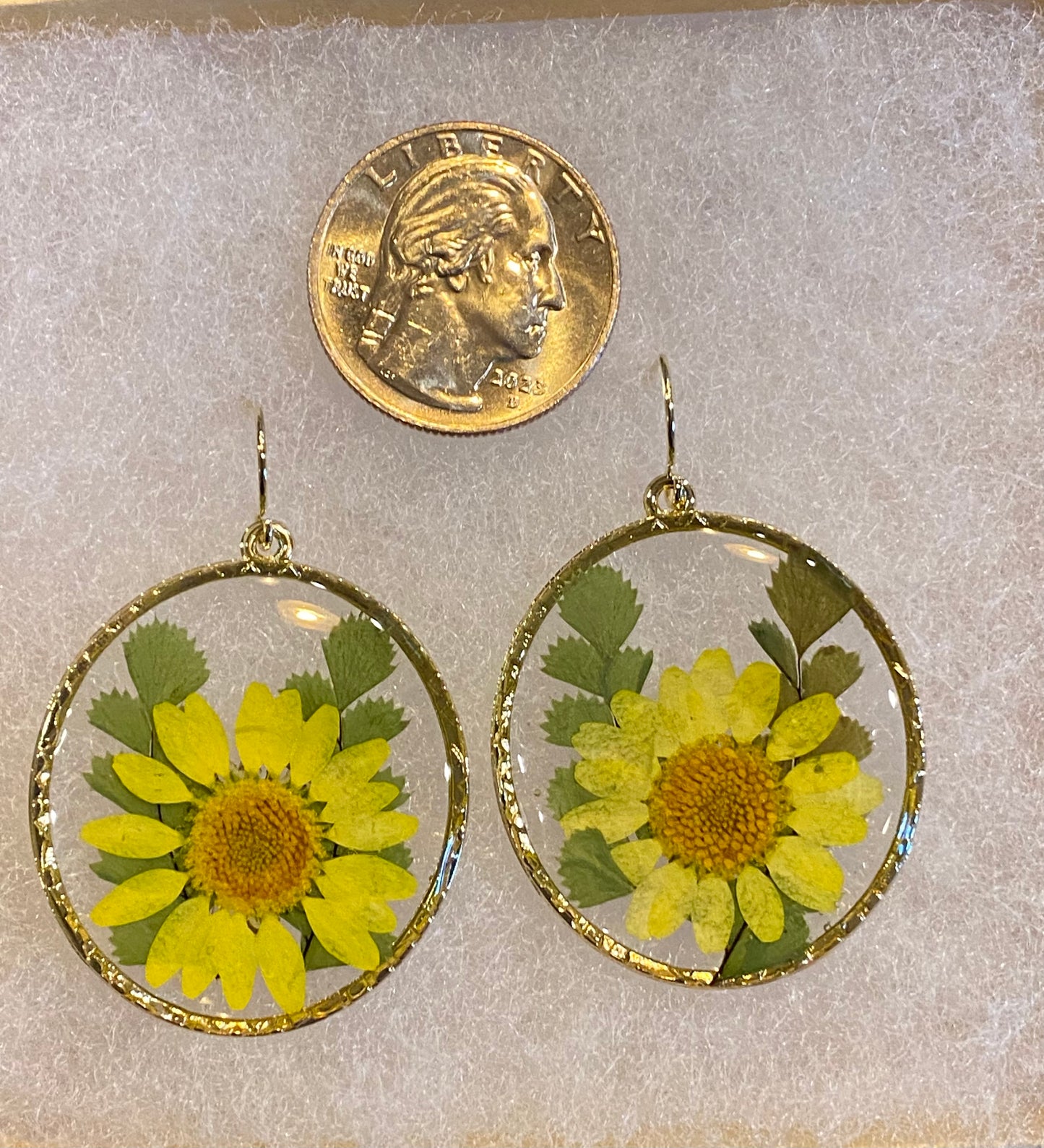 Yellow Daisy Earrings