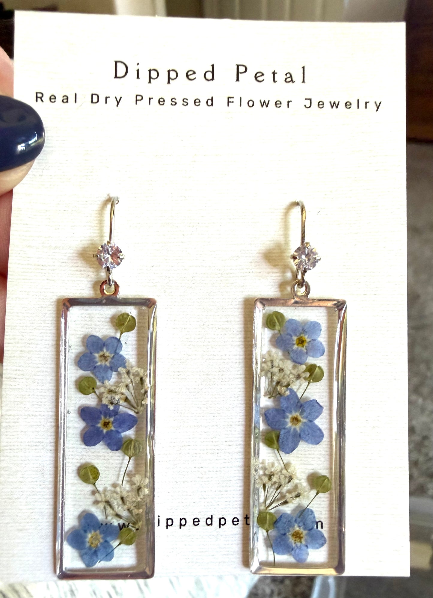 Forget-Me-Nots with pieces of Pepper-weed and Queen Anne’s Lace