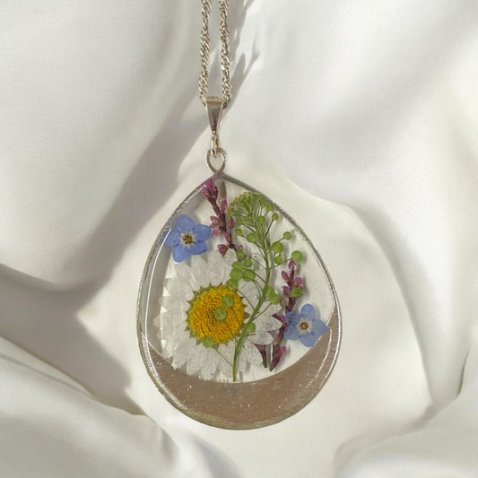 Daisy, Blue Forget-Me-Nots, Pepperweed and Snakeweed
