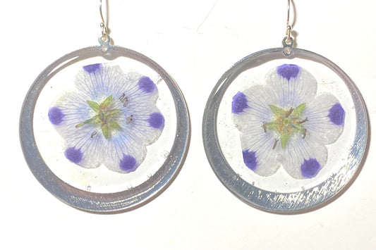 Dry Pressed Five Spot Earrings