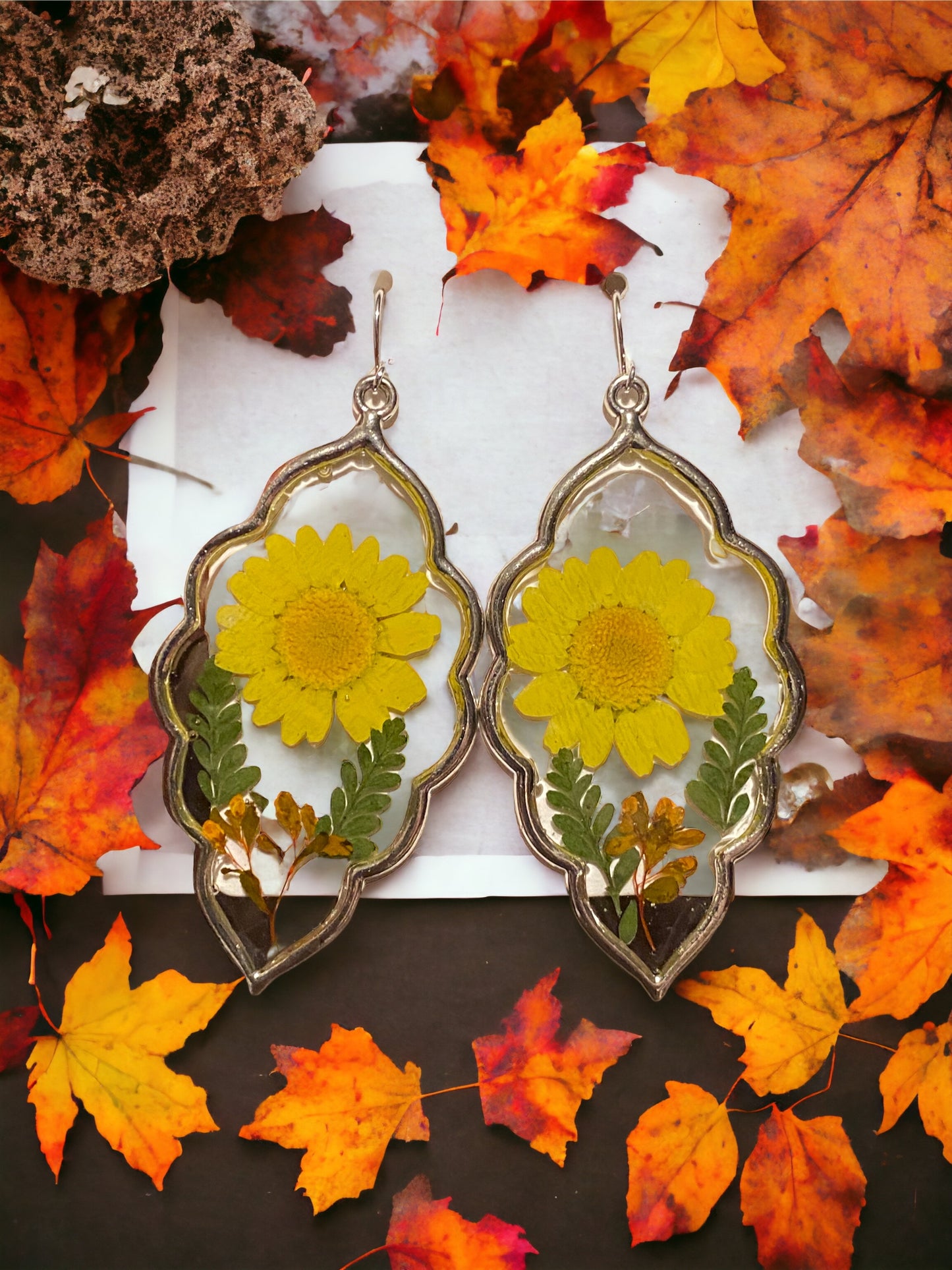 Yellow Daisy Earrings