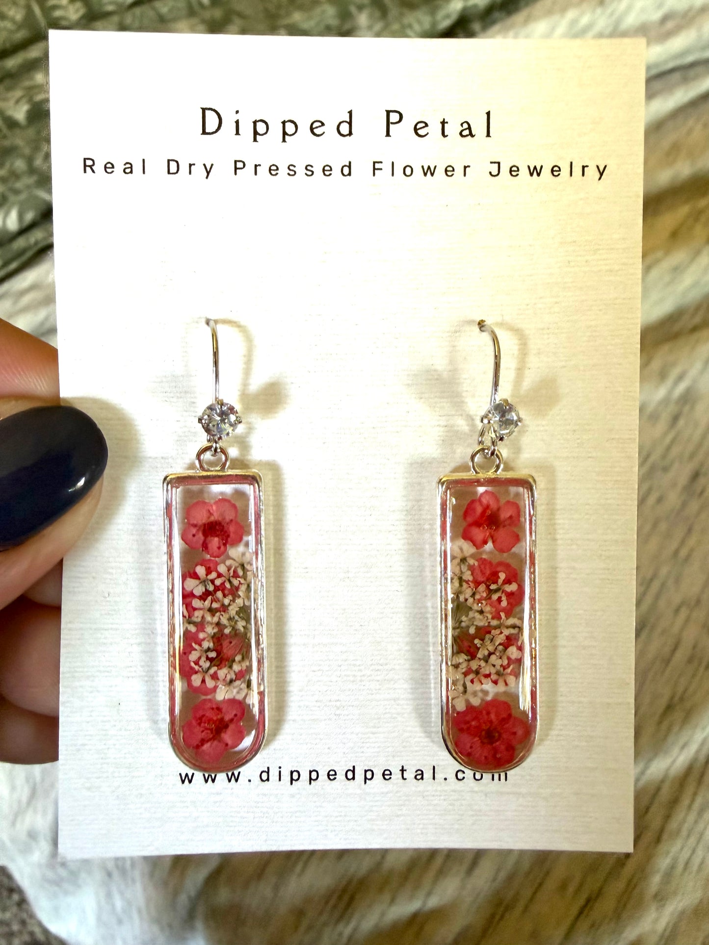 Red Plum Blossoms with Queen Anne’s Lace