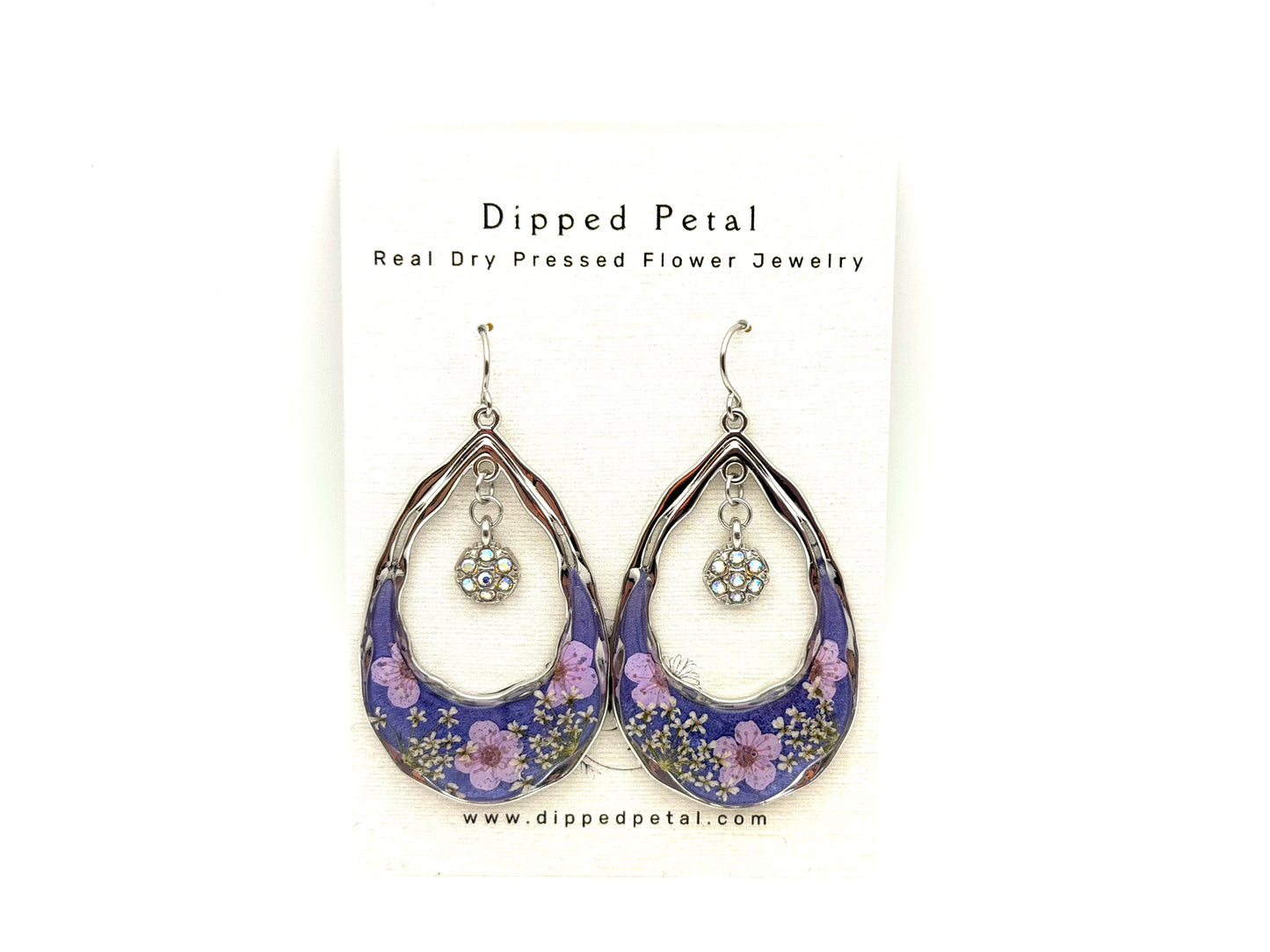 Blue Purple Mica Powder with Purple Plum Blossoms, and Queen Anne’s Lace