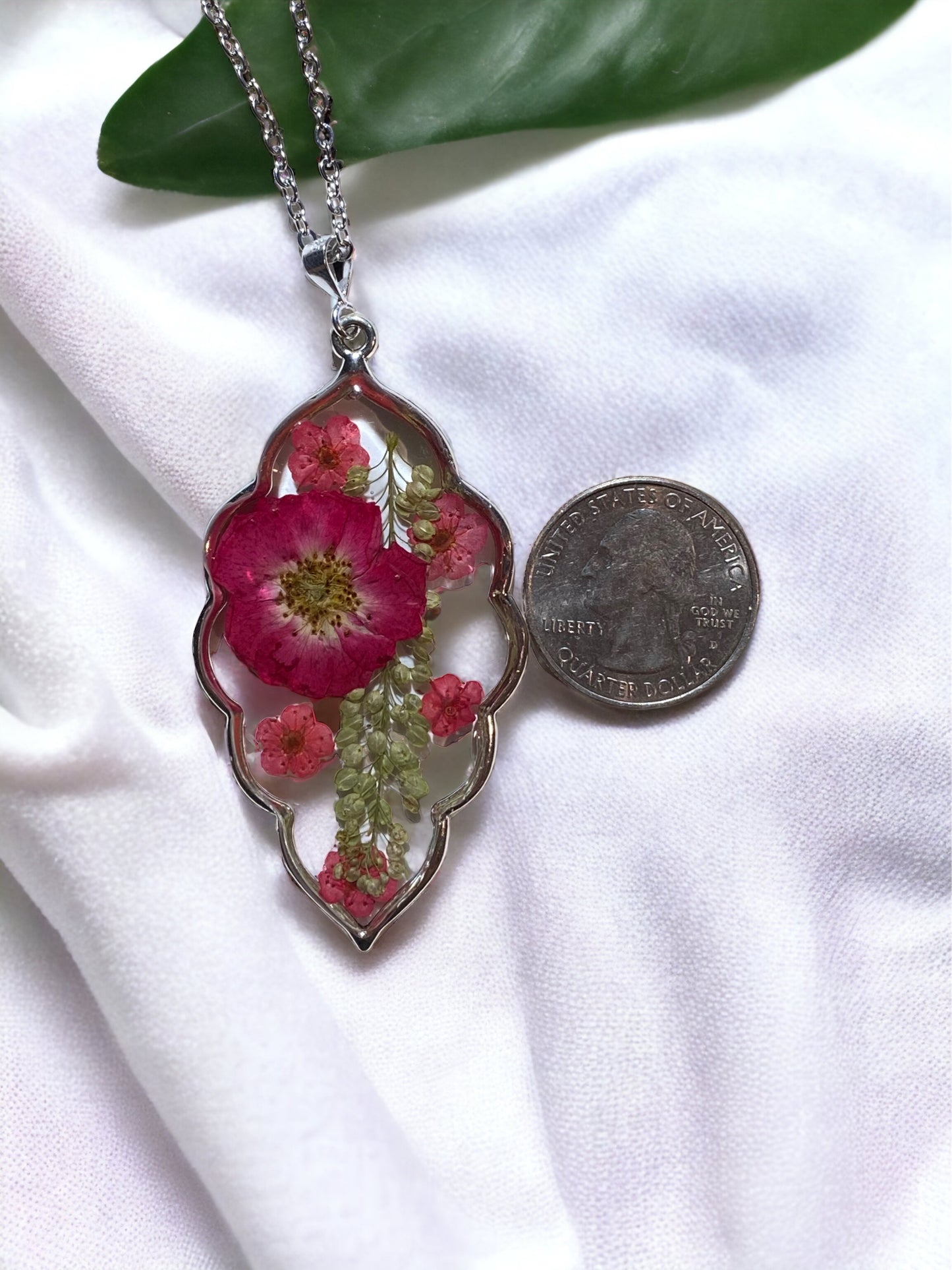Red Flower Necklace