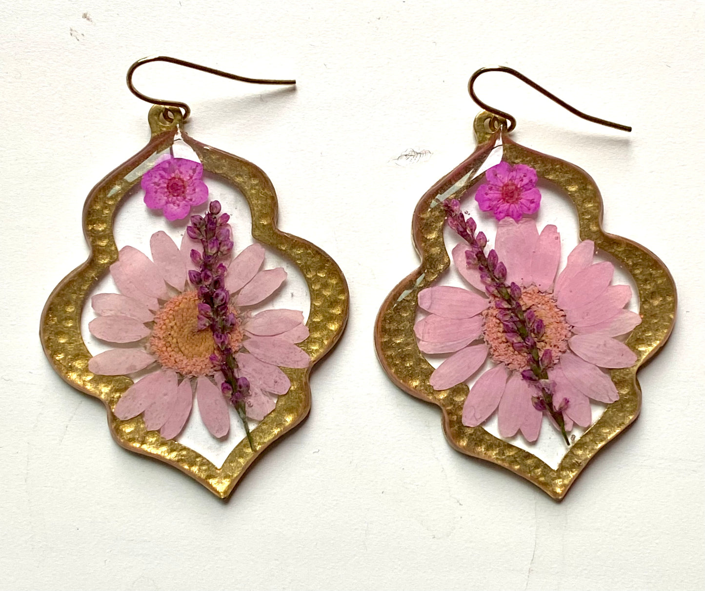 Pink Daisies with Pink Plum Blossoms and Snakeweed