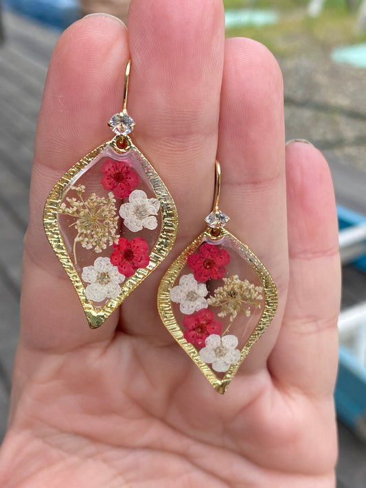 Plum Blossom Flower Earrings