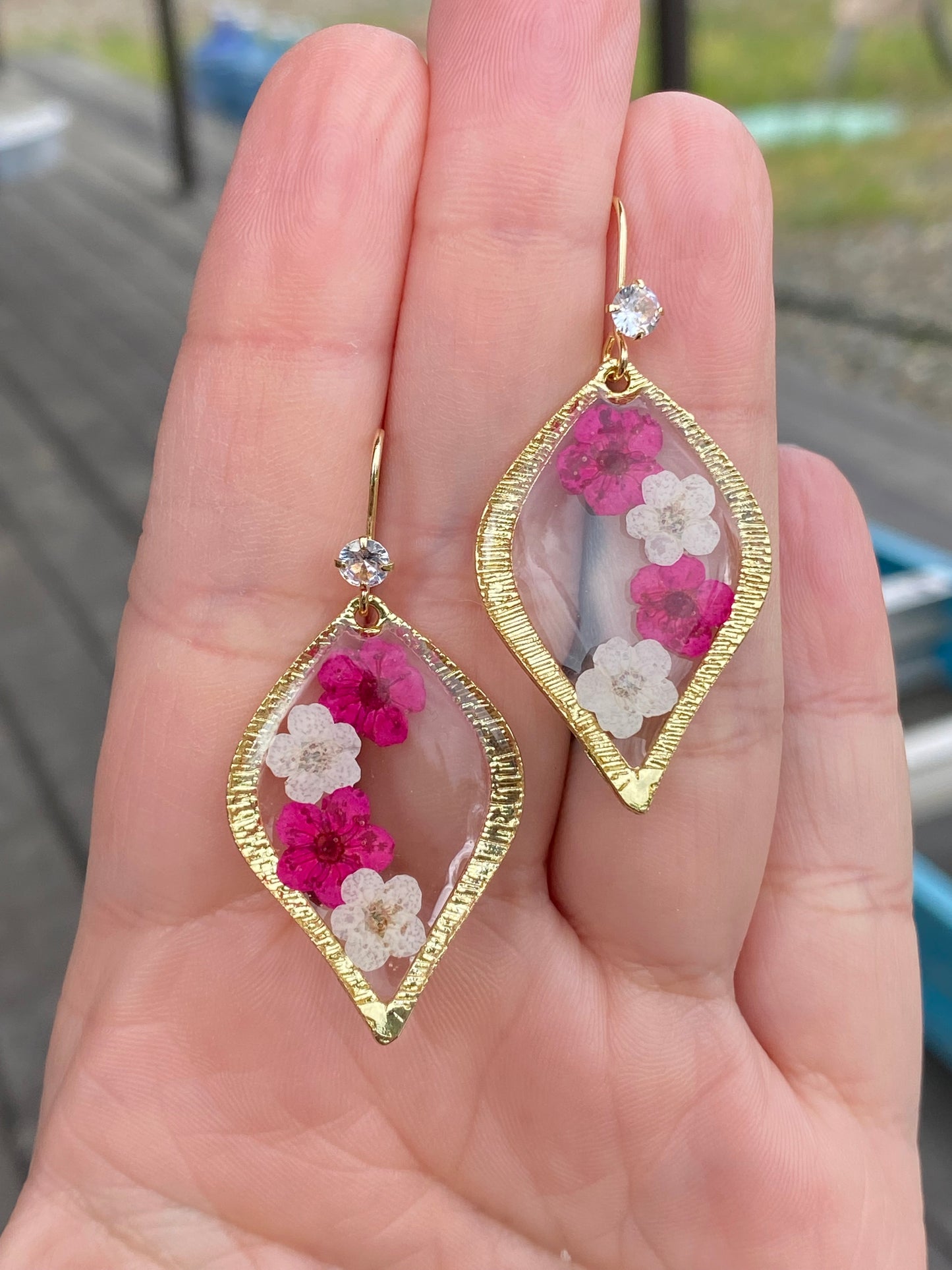 Plum Blossom Flower Earrings