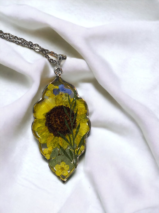 Yellow Flower Necklace