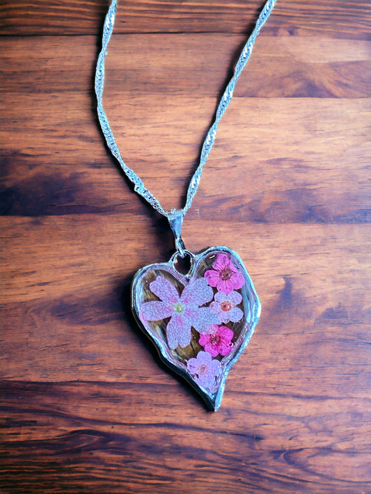 Light and Dark Pink Plum Blossom 🌸 Necklace