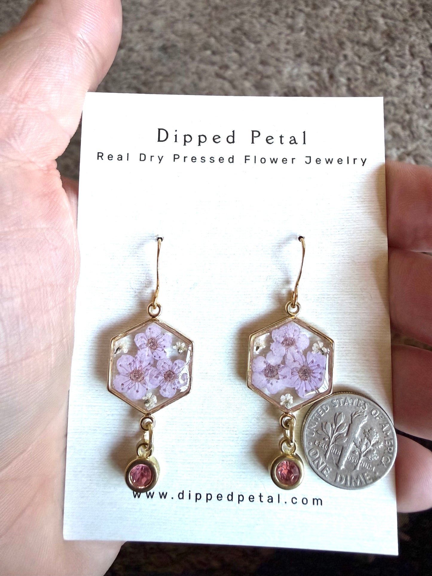 Light Purple Plum Blossoms and Pieces of Queen Anne’s Lace with a Light Pink Charm