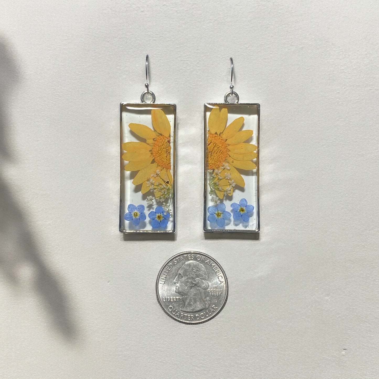 Orange Daisy, Blue Forget-Me-Nots and Queen Anne’s Lace