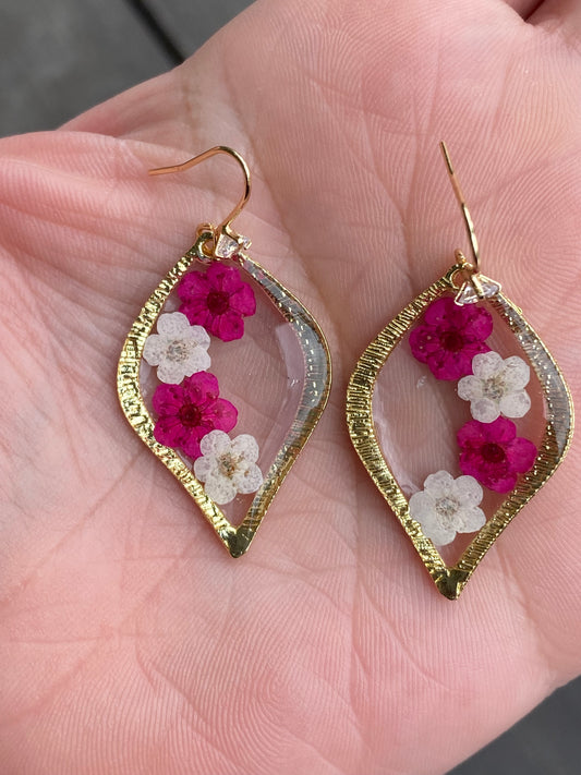 Plum Blossom Flower Earrings