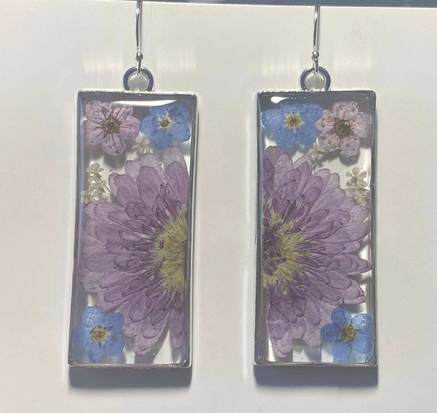 Chrysanthemum, Blue Forget-Me-Nots, Plum Blossoms and Queen Anne’s Lace