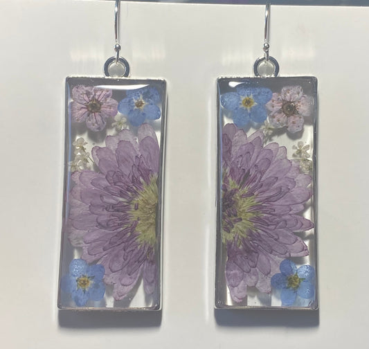 Chrysanthemum, Blue Forget-Me-Nots, Plum Blossoms and Queen Anne’s Lace