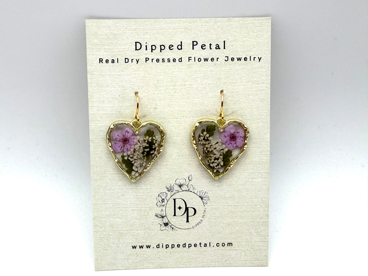 Light Purple Plum Blossoms, Fern, and Queen Anne’s Lace
