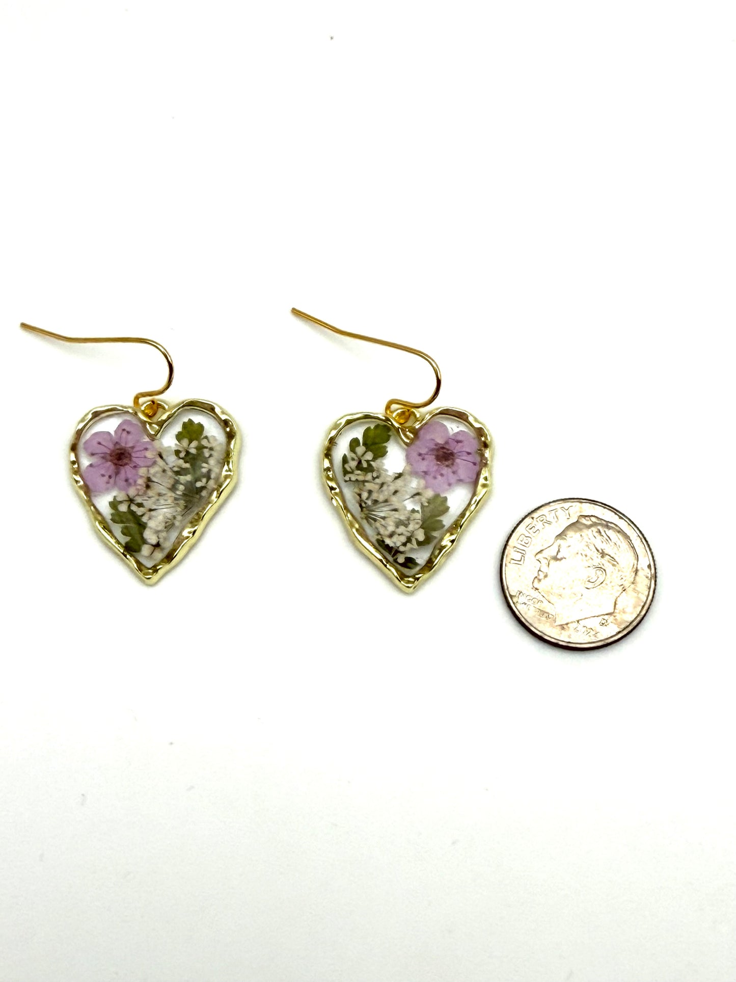 Light Purple Plum Blossoms, Fern, and Queen Anne’s Lace