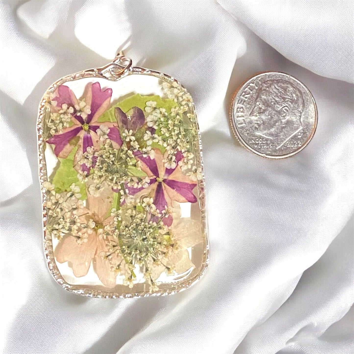 Green Hydrangea, with Verbena Flowers and Queen Anne’s Lace