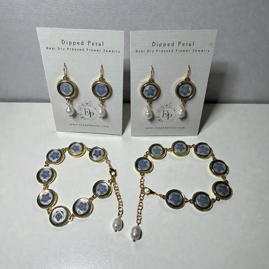 Matching Bracelet and Earring Set