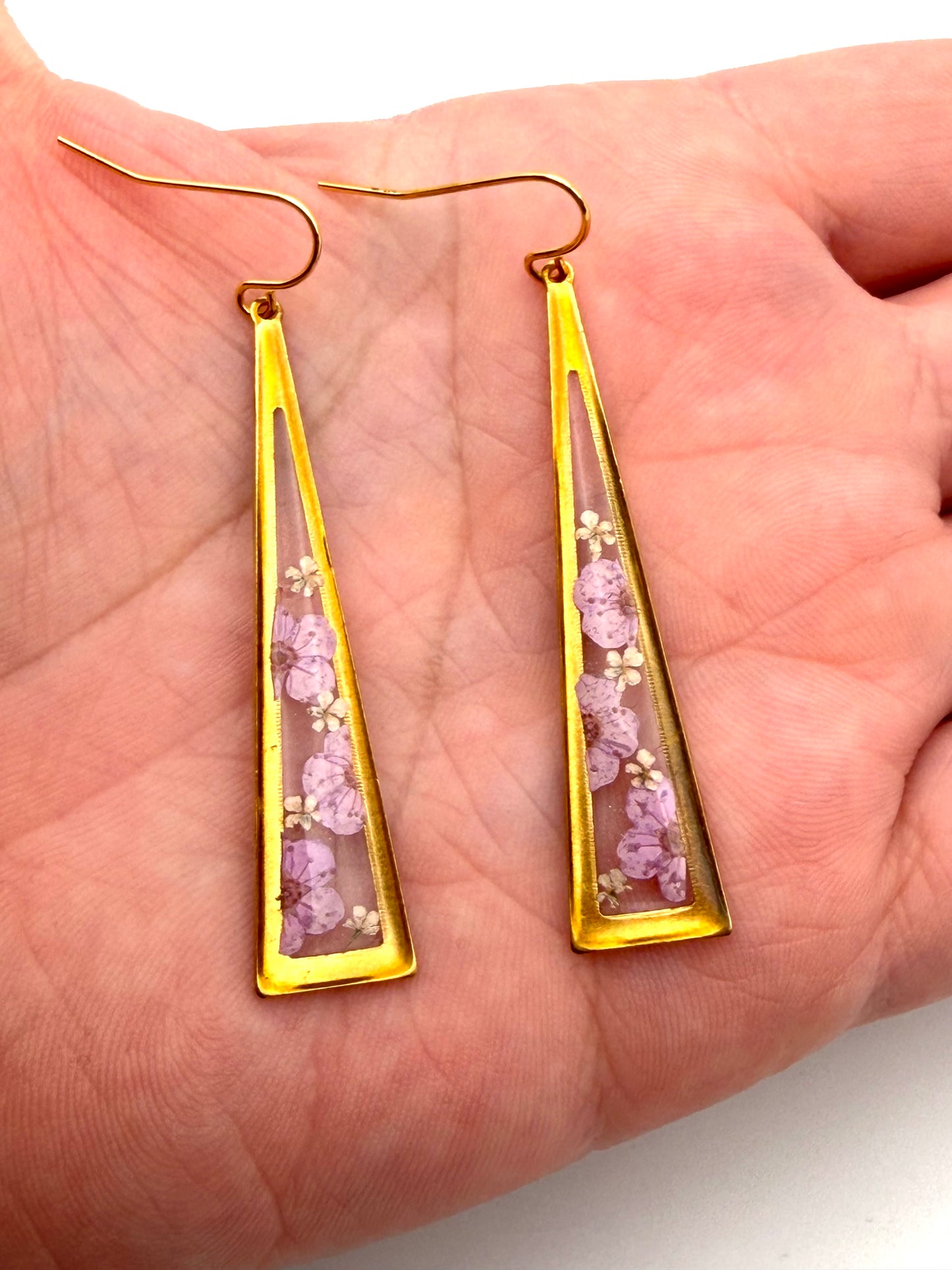Light Purple Plum Blossoms with Pieces of Queen Anne’s Lace