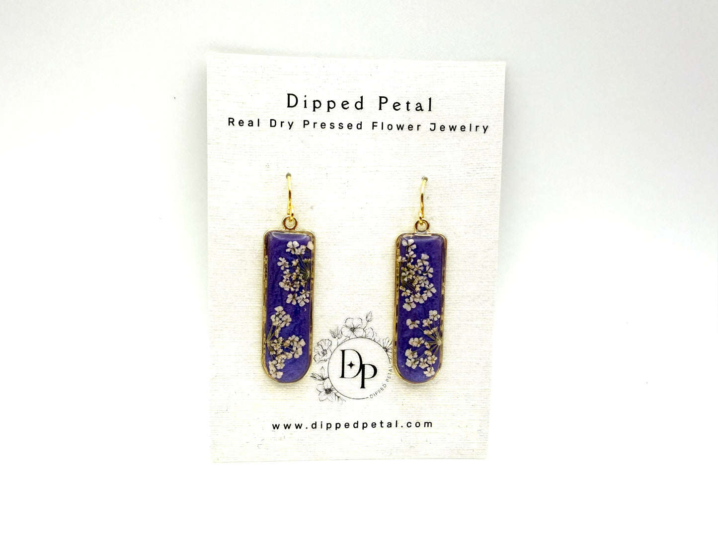 Purple Blue Mica powder with Queen Anne’s Lace