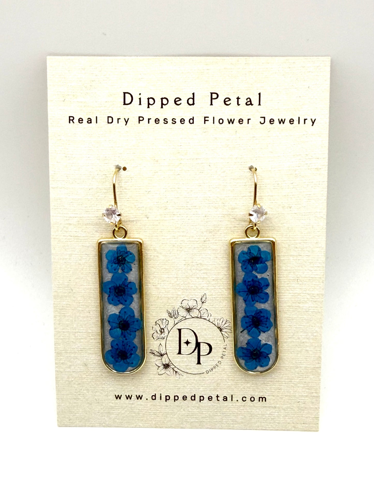 Opal Colored Mica Powder with Blue Plum Blossoms
