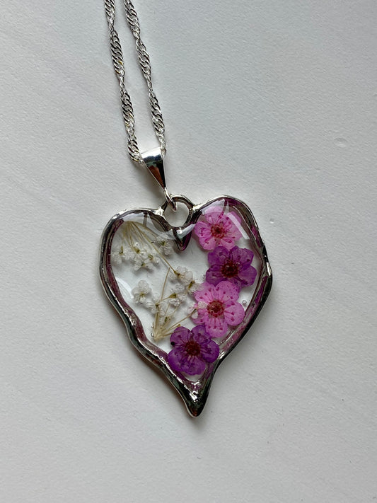 Pink and Purple Plum Blossom 🌸 Necklace