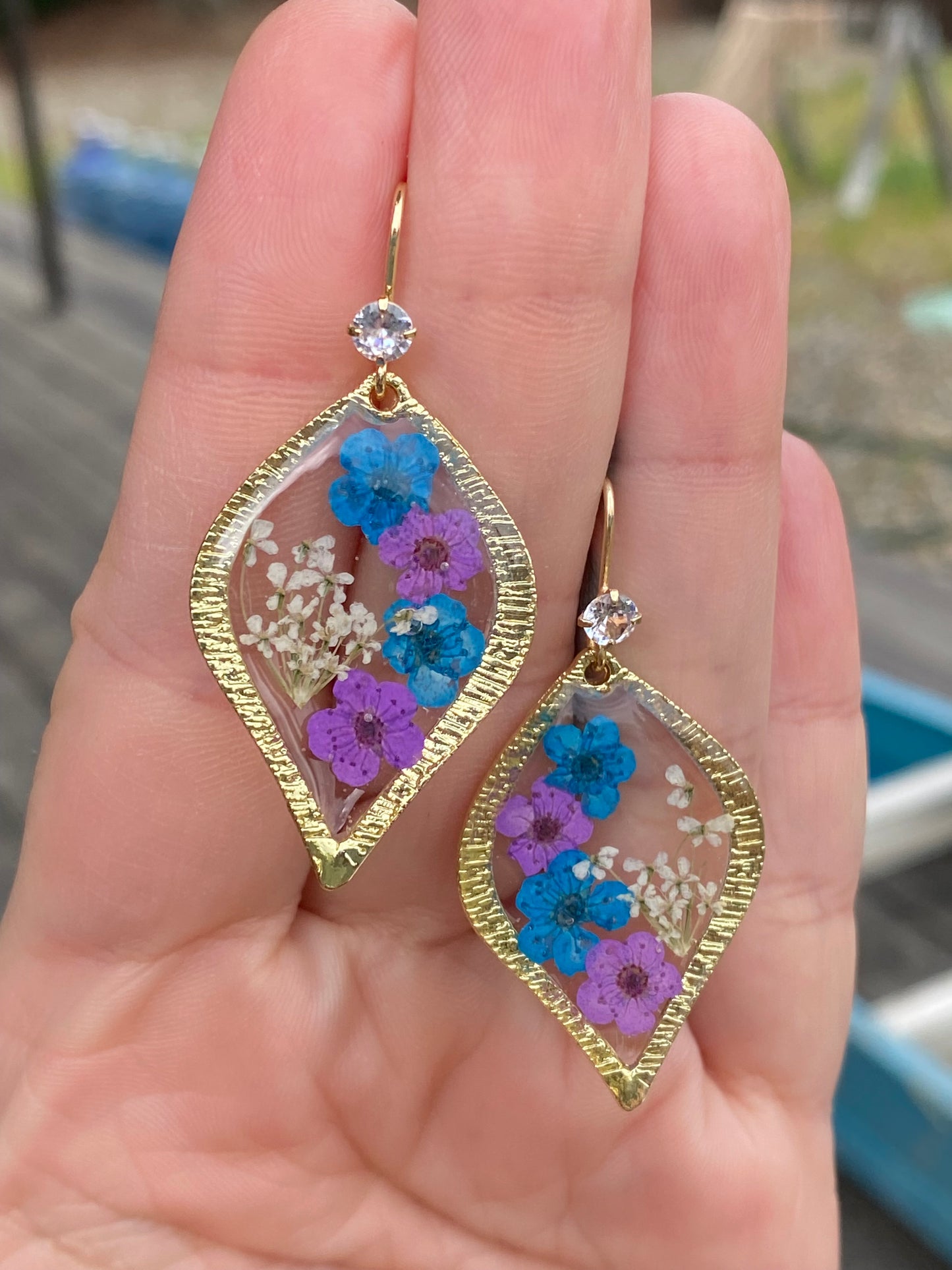 Plum Blossom Flower Earrings