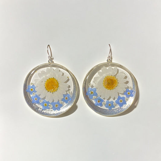 Daisies, Blue Forget-Me-Nots and Queen Anne’s Lace