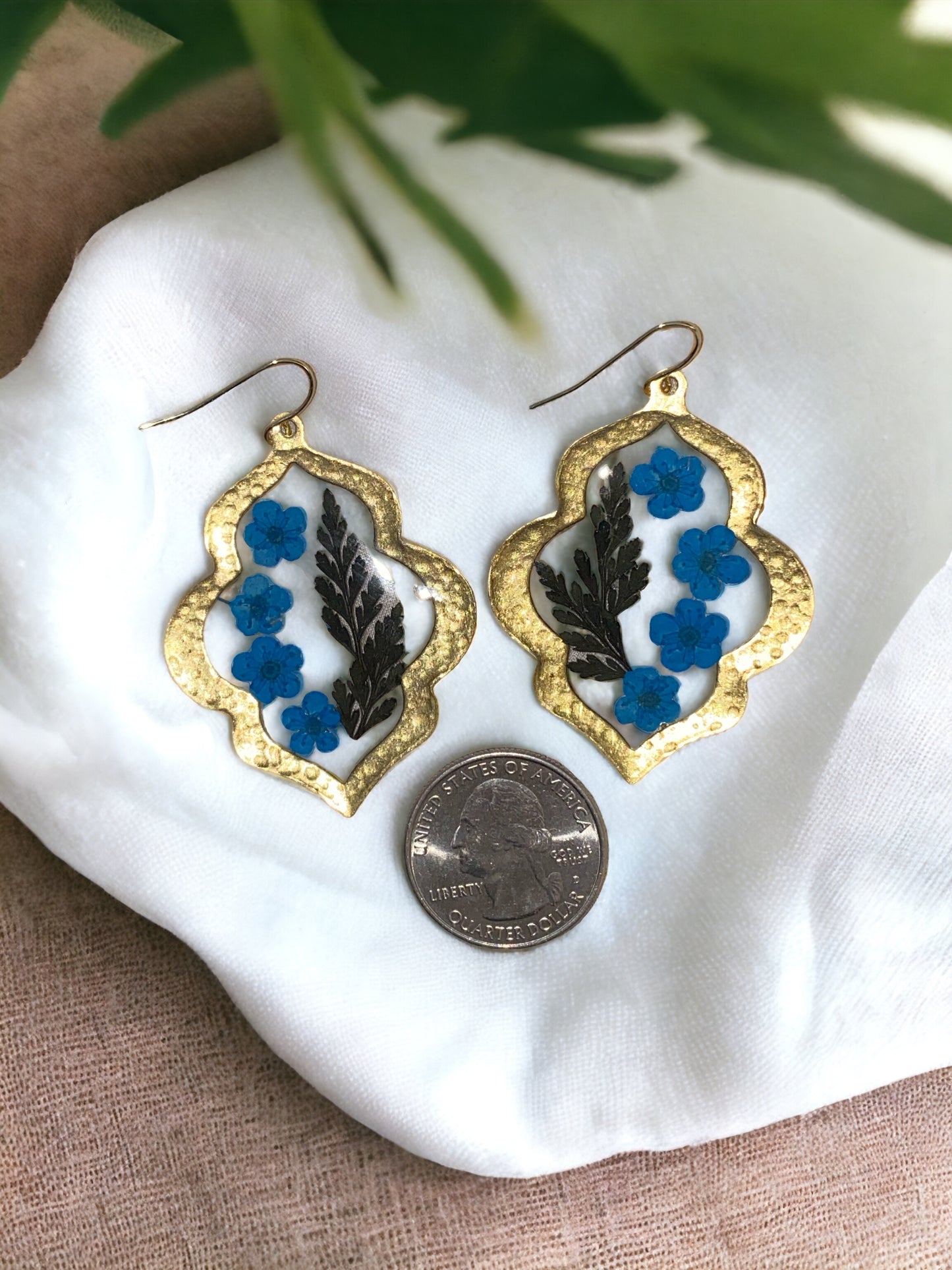 Black Fern with Blue Plum Blossoms