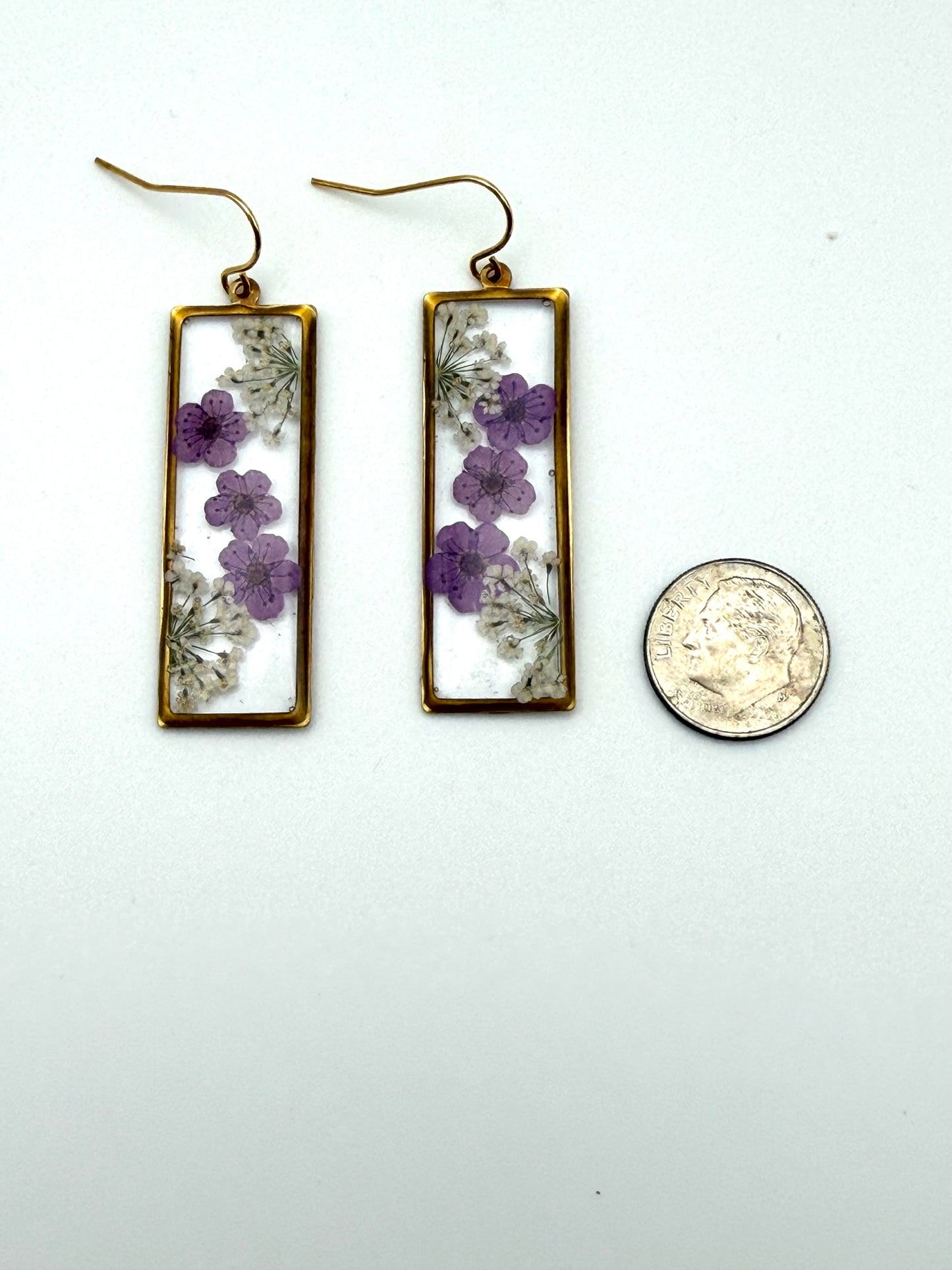 Purple Plum Blossoms with Queen Anne’s Lace