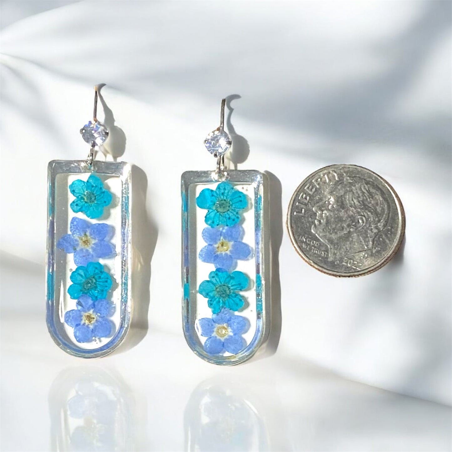 Blue Plum Blossoms and Forget-Me-Nots