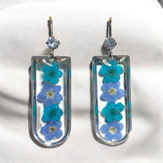 Blue Plum Blossoms and Forget-Me-Nots