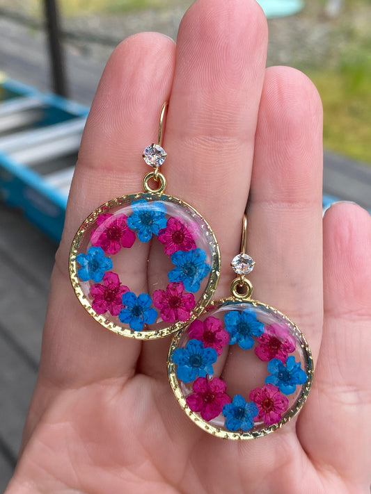 Plum Blossom Flower Earrings