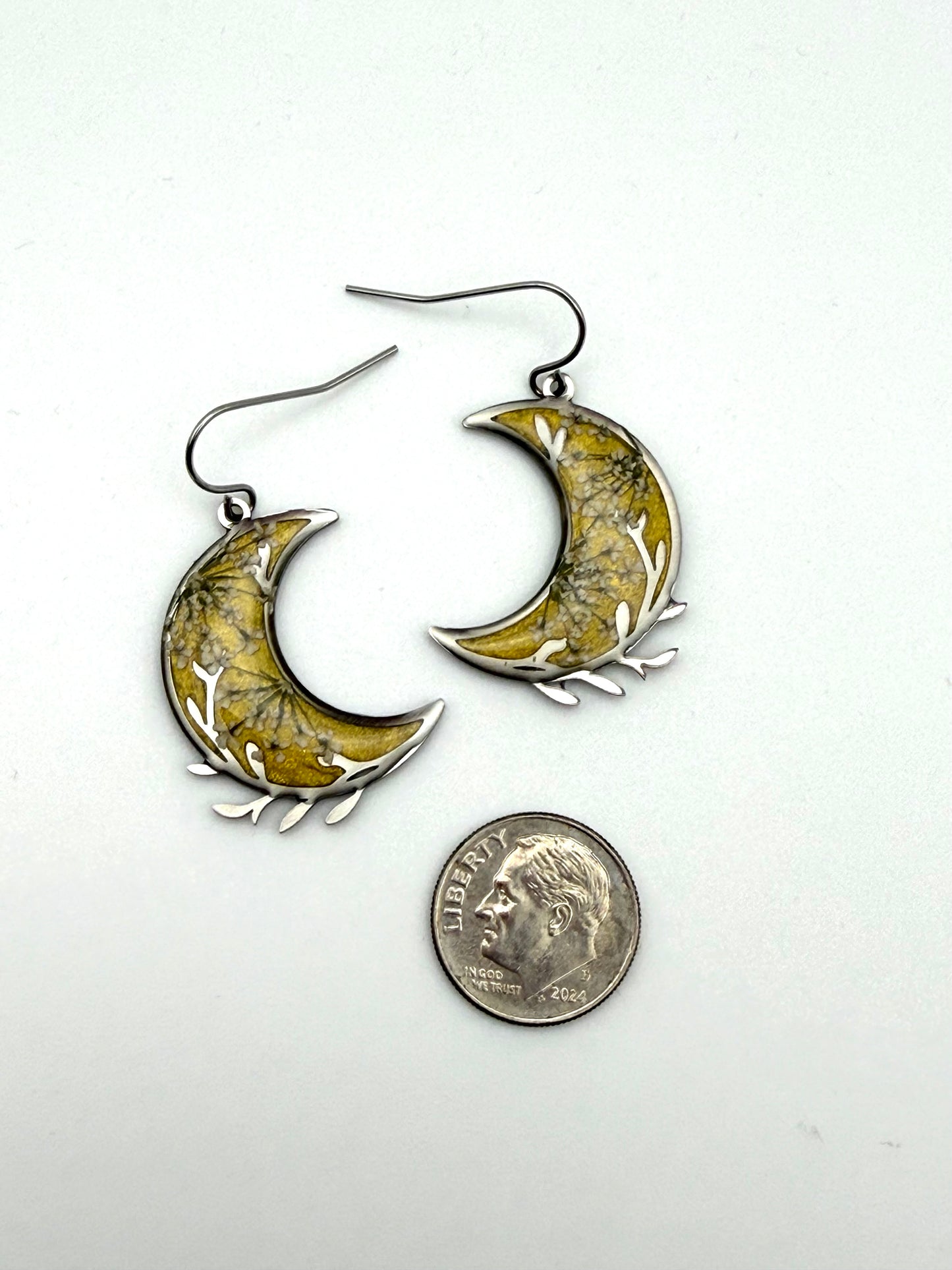 Gold Crescent Moons