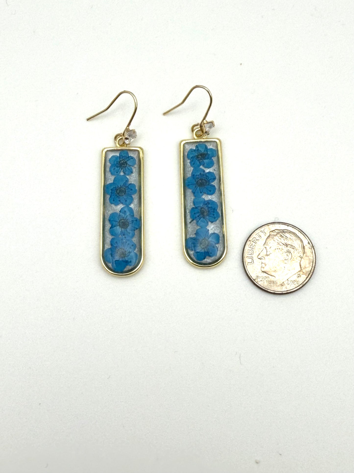 Opal Colored Mica Powder with Blue Plum Blossoms