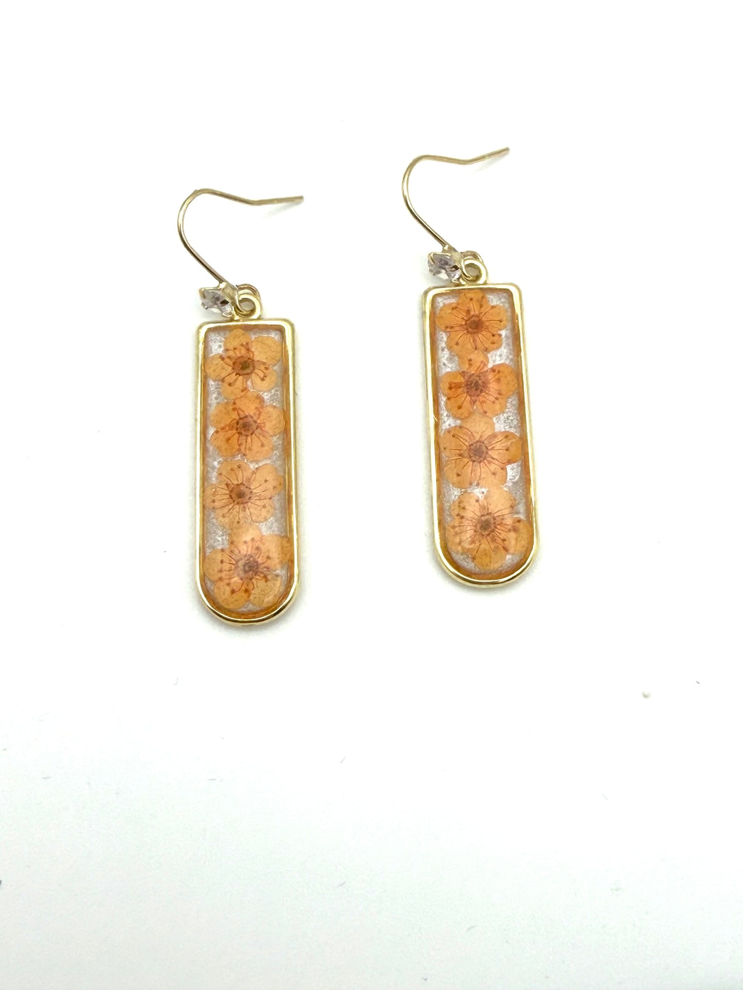 Opal Colored Mica Powder with Orange Plum Blossoms