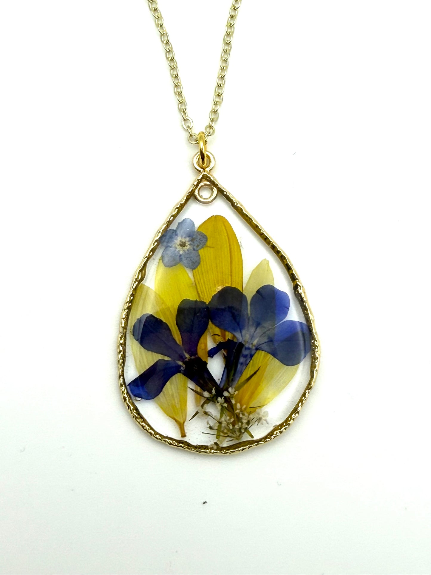 Sunflower Petals, Forget-Me-Nots, Lobelia, and Wild Flowers