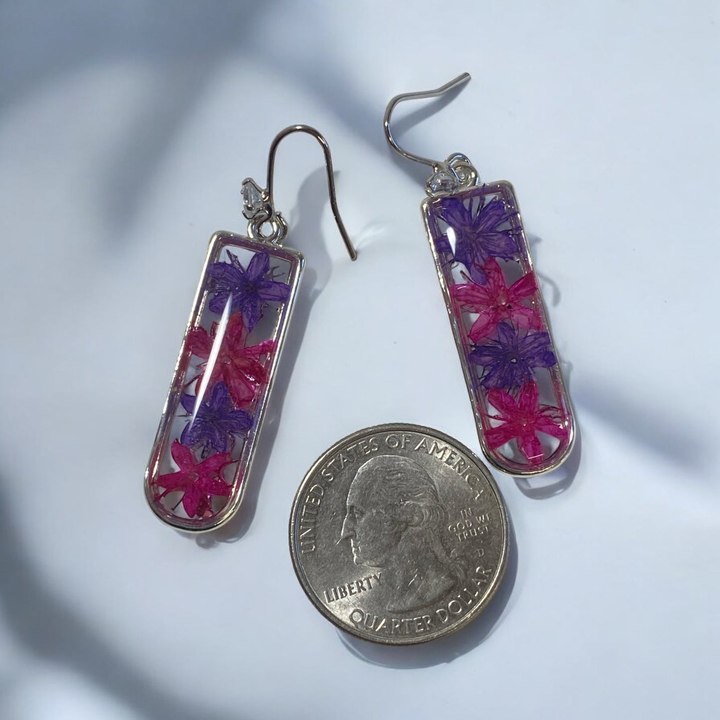 Purple and Pink Sweetleaf Earrings